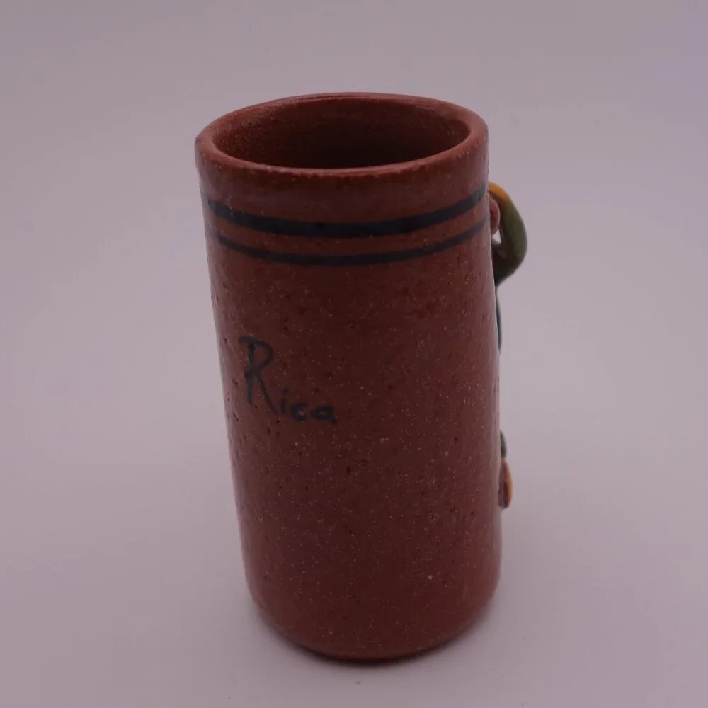 Lizard Handle Costa Rica Ceramic Shot Glass - Picture 3 of 10